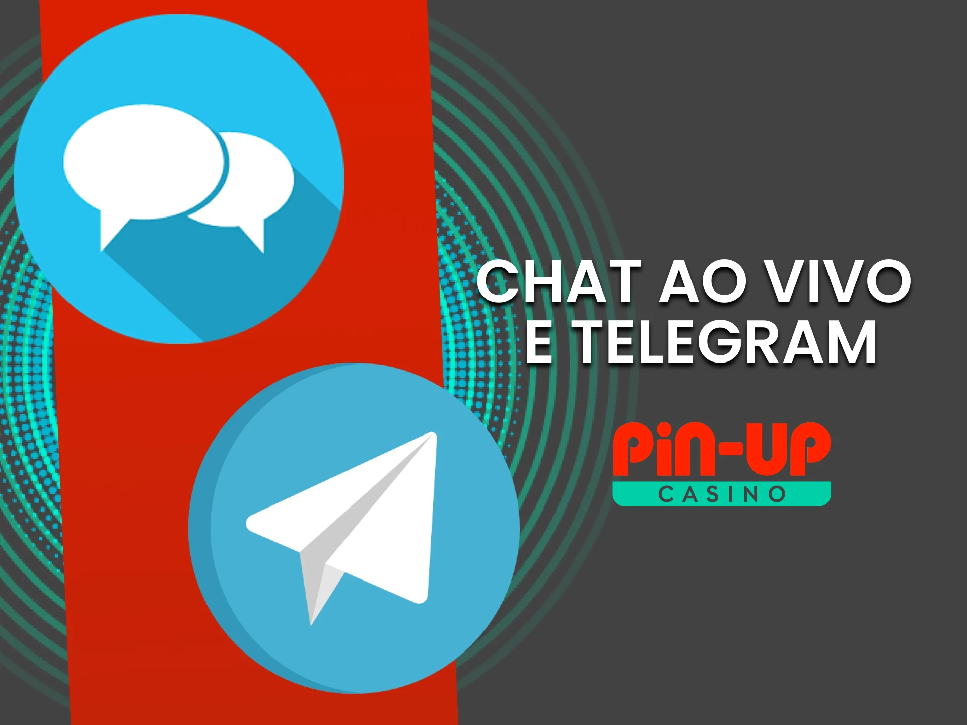 Você pode entrar em contato com a equipe PinUp via chat de Telegram.