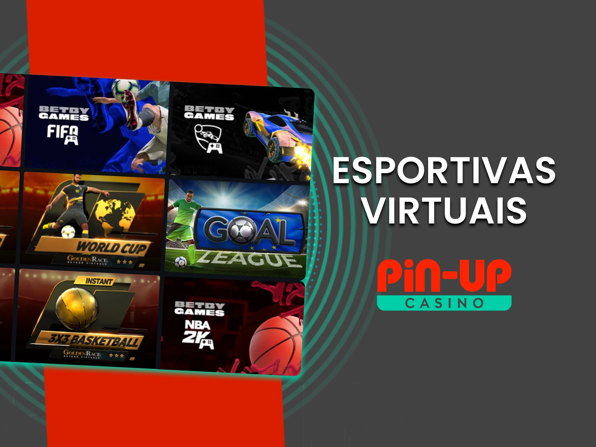 No site da Pin Up, você pode apostar no Esportivas Virtuais.